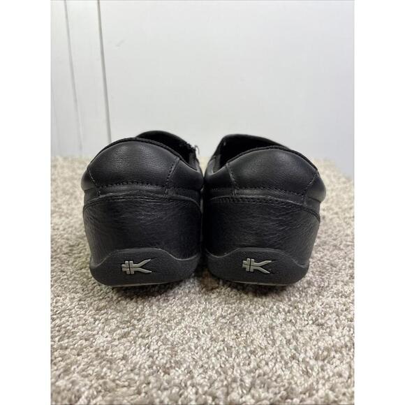 Kuru Shoes Womens 9 Wide Kivi Slip On Comfort Leather Casual Closed Toe Black - Picture 8 of 13